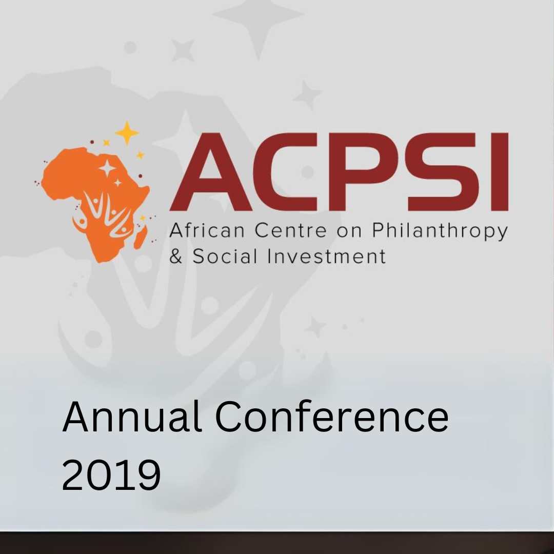 WBS ACPSI Conference – African Philanthropy Conference