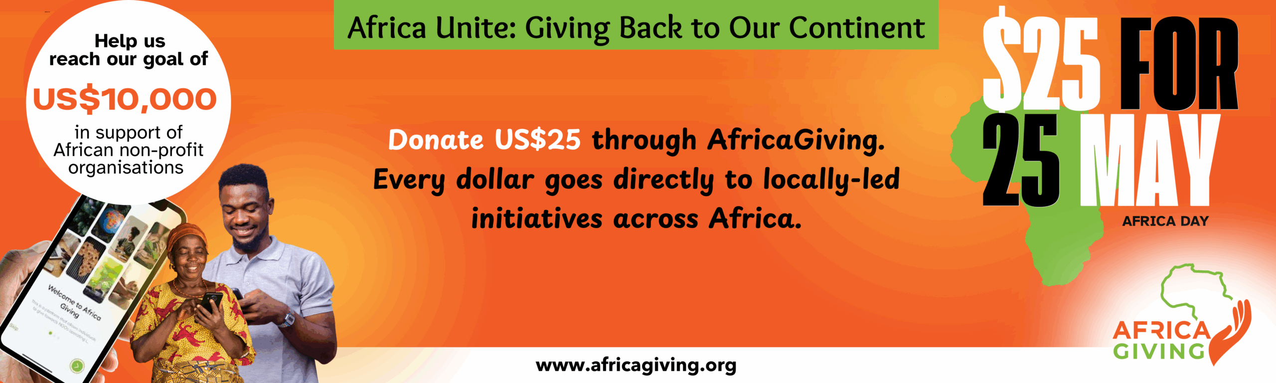 AfricaGiving: 25for25May Campaign